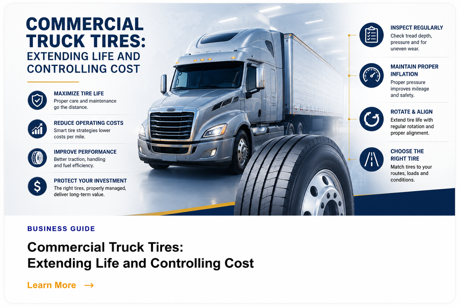 Commercial Truck Tires: Extending Life and Controlling Cost